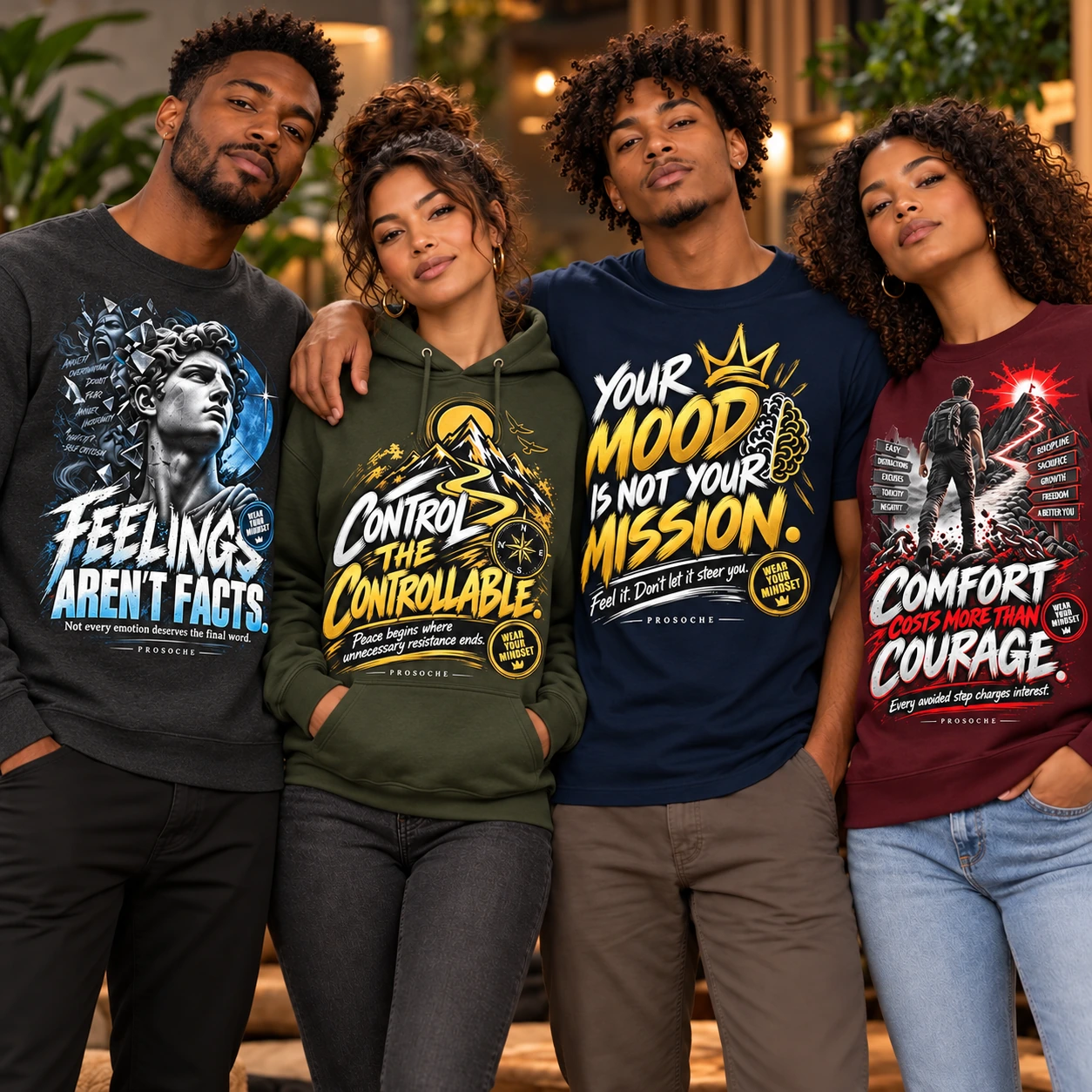 Wear Your Mindset shirts and hoodies