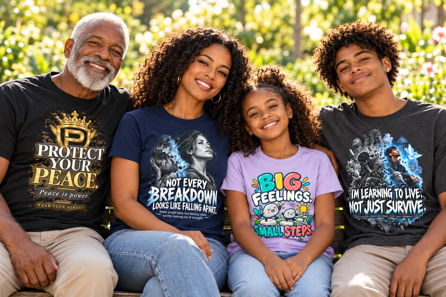 Different generations wearing PROSOCHE apparel