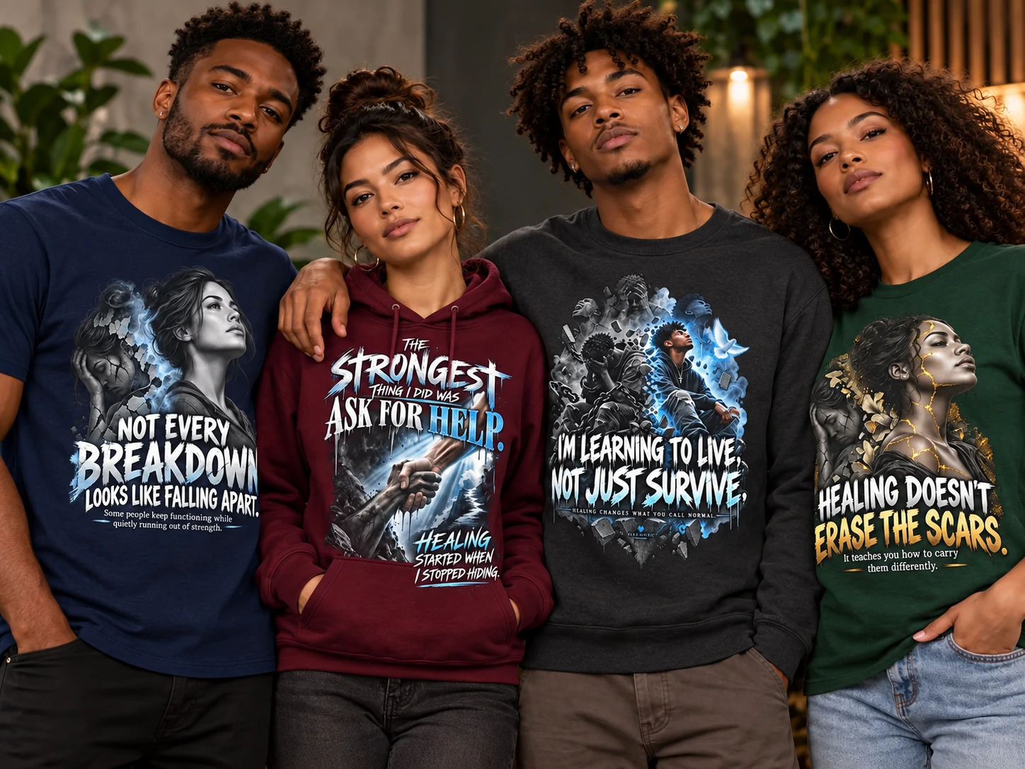 Mental health awareness apparel